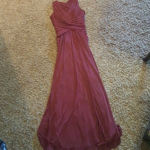 SALE Full length burgundy gown