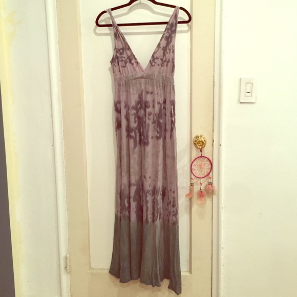 New Boho V-neck Tyedye Print Maxi Dress. Size S