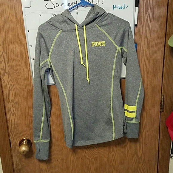 Grey and neon green joggers hoodie