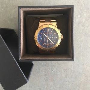 Michael Kors Watch Navy Blue/Rose Gold