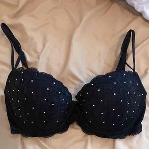 Victoria's Secret pink studded bra