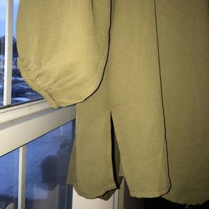 Olive off the shoulder top