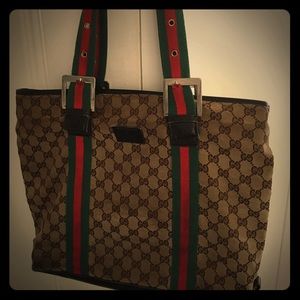 Vintage Gucci Large Monogrammed Tote