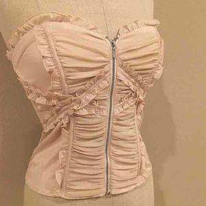 Bebe ruffle corset top