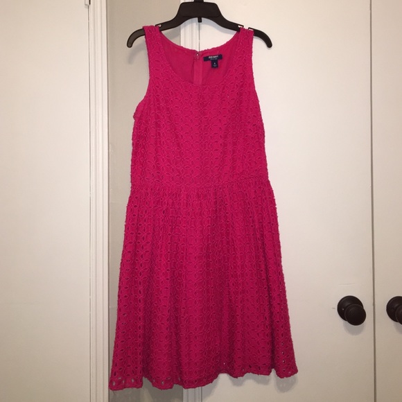 Pink eyelet dress