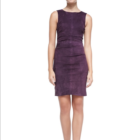Nicole Miller Suede combo dress - Picture 1 of 3