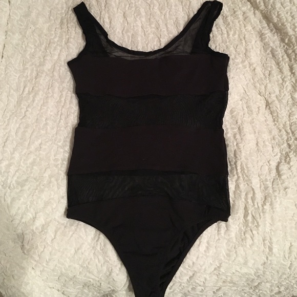 Black Sheer Body Suit - New!