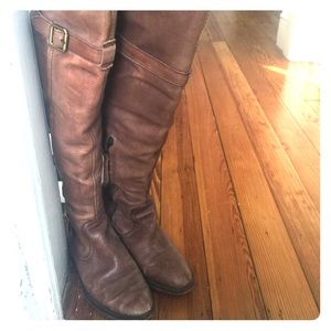Ann Taylor Loft over-the-knee tan riding boot