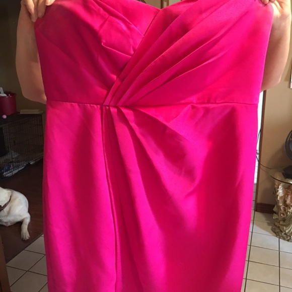 Davids bridal prom dress. Hot pink. Size 18