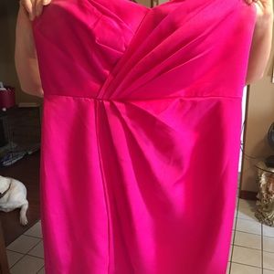 Davids bridal prom dress. Hot pink. Size 18