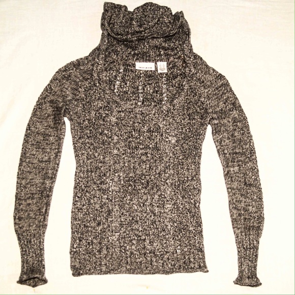 DKNY Hooded Cable Knit Sweater