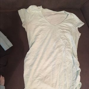 Light mint maternity shirt