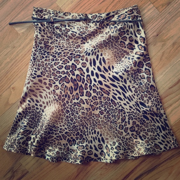 Animal Print Flair Women's Skirt Sz 36 EUR