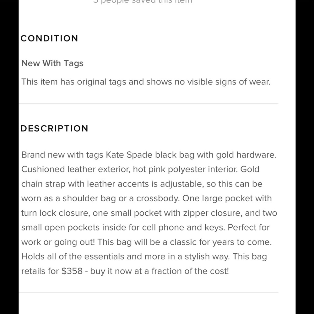NEED TO SALE QUICK Katespade Cynthia style bag$400 - Picture 7 of 7