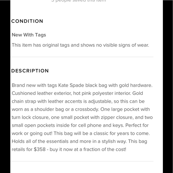 NEED TO SALE QUICK Katespade Cynthia style bag$400 - Picture 7 of 7