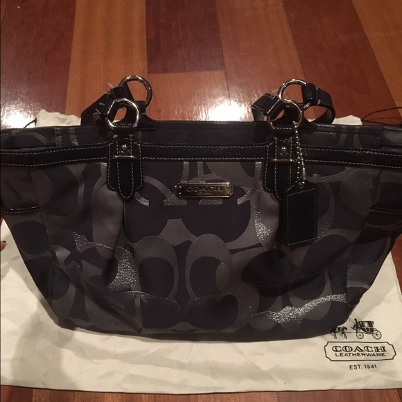 Navy Blue Coach Bag