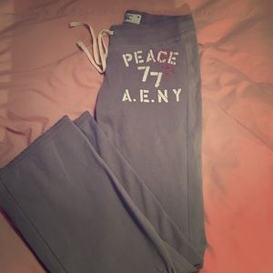 Grey boot cut sweatpants from American Eagle