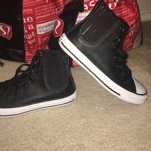 Leather converse never worn