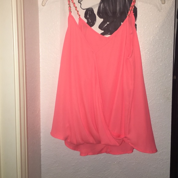 Orange Summer top perfect for brunches never worn
