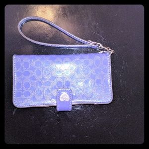 Purple Wristlet Wallet