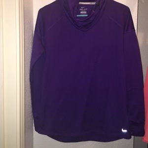 Purple Nike Dri-Fit Pullover