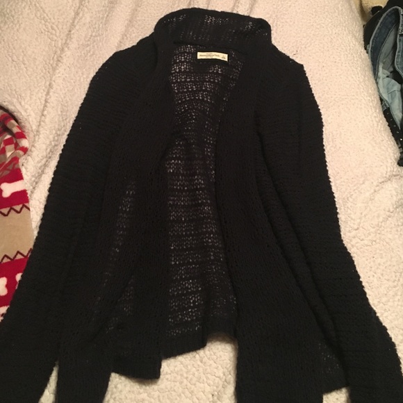 Abercrombie and fitch dark blue cardigan