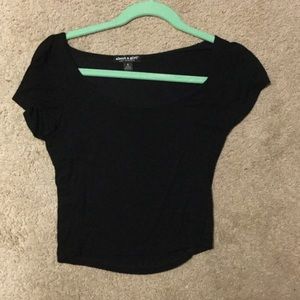Black crop top