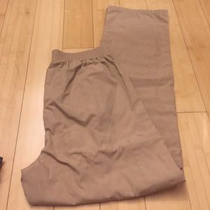 Tan scrub pants