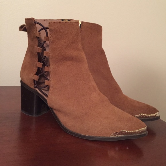 Free People ✨ Western Brown Leather Booties