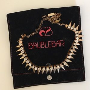 Baublebar spike gold necklace