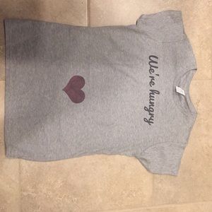 "We're hungry" maternity tshirt
