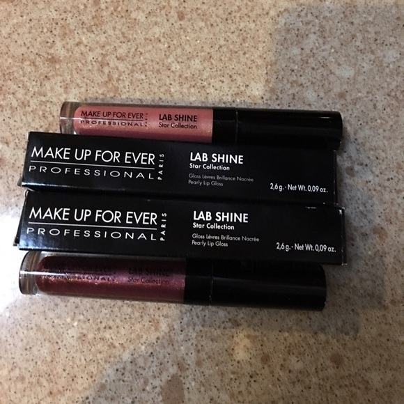 Make Up Forever Lab shine lipgloss x2
