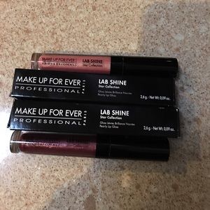 Make Up Forever Lab shine lipgloss x2