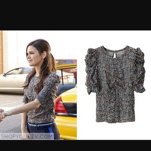Isabel Marant pour H&M ruched sleeve blouse