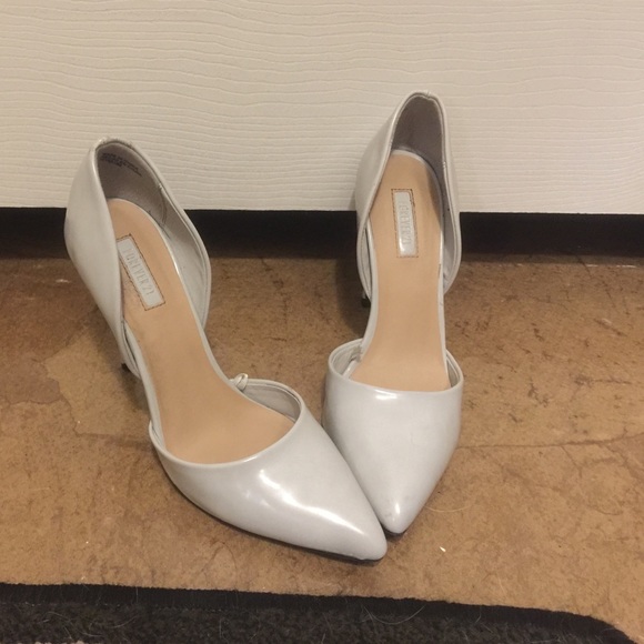 light gray heels