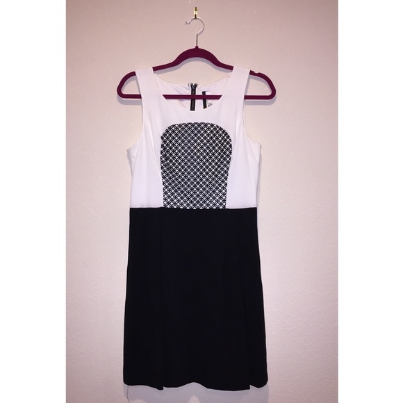 5 for $25 ⭐️ Kensie Leather Bib Dress - Picture 2 of 6