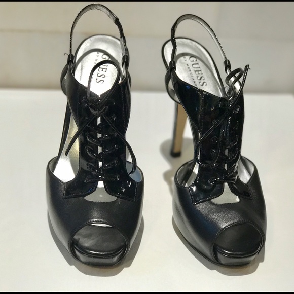 Guess by Marciano matt/patent leather sandals - Picture 1 of 5