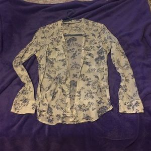 Lauren Conrad floral button up