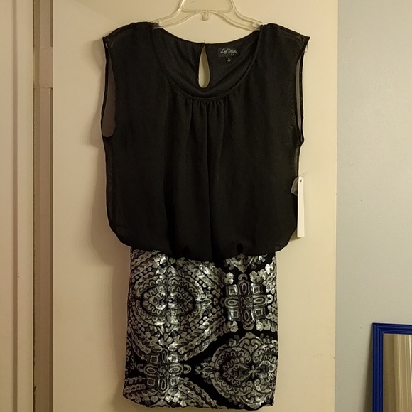 Black and silver dress NWT