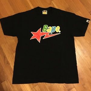 BLACK A BATHING APE TEE