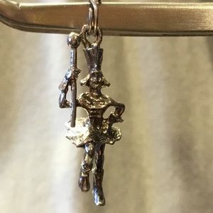 Sterling Majorette Charm