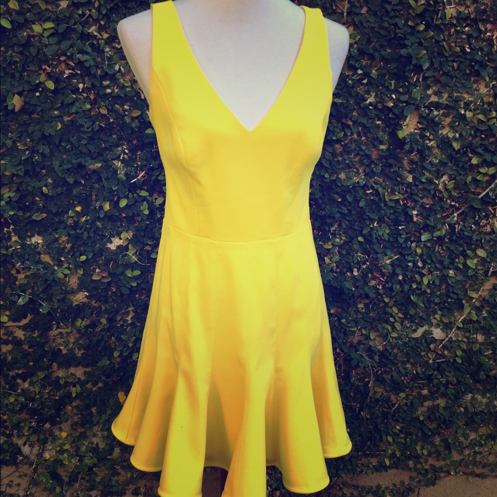 Gorgeous yellow Jay Godfrey with back cut out