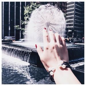 Faux Pearl Metal Statement Cuff Bracelet Stack Row