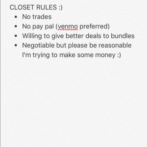 Closet rules