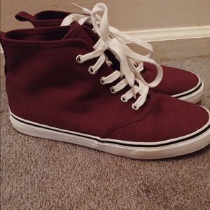 ❌SOLD❌ Divided Women's Burgundy High Top Sneakers