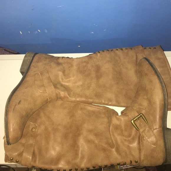 Tall brown boots