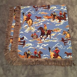 Baby Cowboy Blanket NWOT