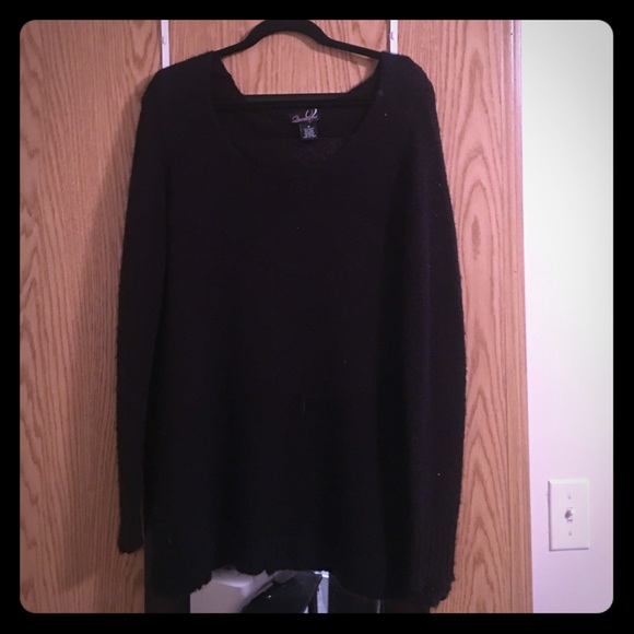 Black knit sweater