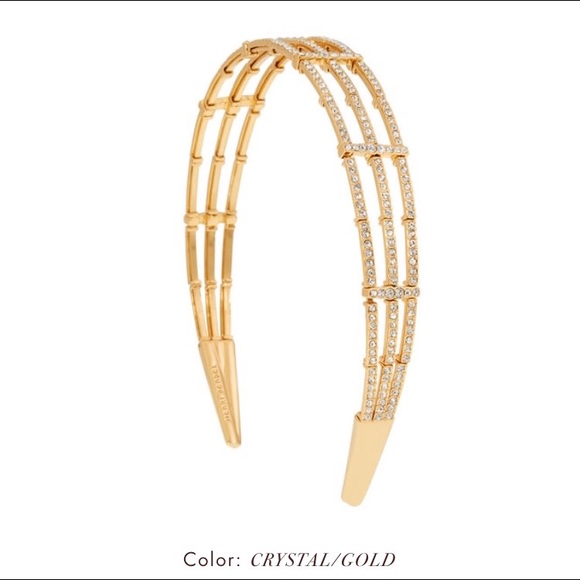 Statement headband gold and crystals