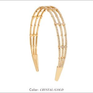 Statement headband gold and crystals